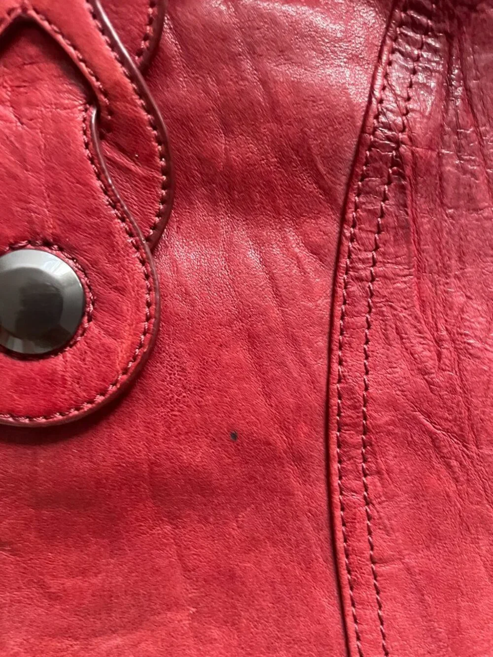Junior Drake Berry Red Braided Leather Athena Hobo Bag